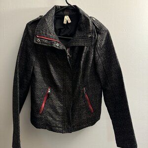 We The Free/ Free People Moto Leopard Print Jacket